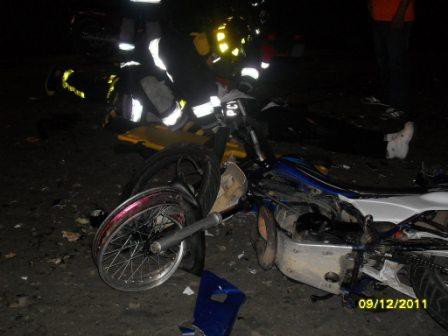 Víctima mortal en accidente de transito